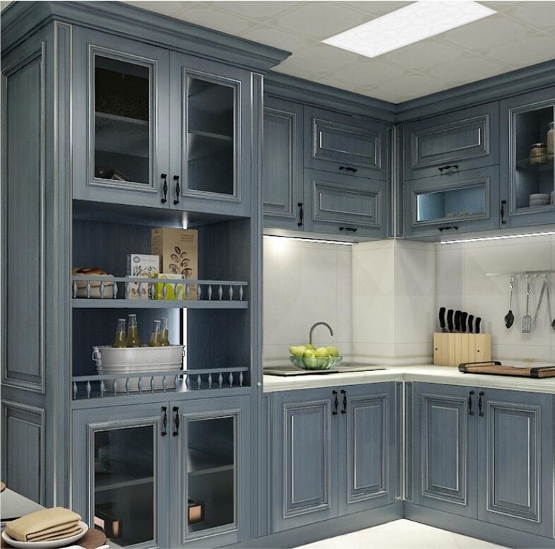HPL 1800MM Island Kitchen Cabinets Base Units Pantry Cabinets With Top