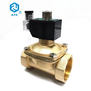 Wholesale Pilot Diaphragm 24V 2in Brass Solenoid Valve NPT Thread from china suppliers