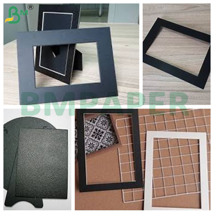 800gsm Black Paper Board Photo Frame Double Side Coated Virgin Wood