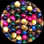 DIY Jewelry Making Essential Gems Bead 8mm Round Shape Tiger's Eye Loose Bead