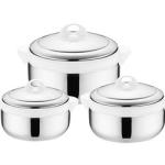Stainless Steel 201 4pcs Thermal Stock Pot Set Large Capacity Lunch Box Modern