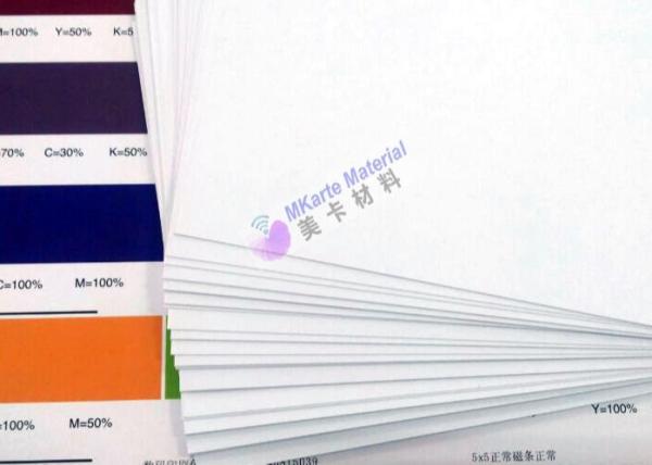 Double - Sided Digital Printing PVC Sheets Common White / Supper White Color