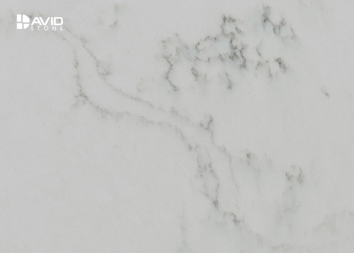 Man Made Quartz Stone Slab art For Bench / Worktops SGS Tested No Toxicity