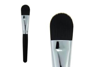 Wholesale Girls Cosmetic Brush Black Synthetic Concealer Brush 133mm Wooden Handle from china suppliers