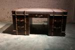 classic old style antique fabric writing desk furniture