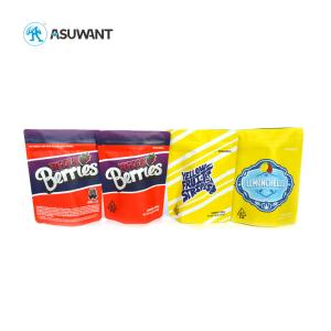 Wholesale Customized Mylar Food Bags Smell Proof 3.5g Pre Roll Packaging Weed Herb Bag from china suppliers