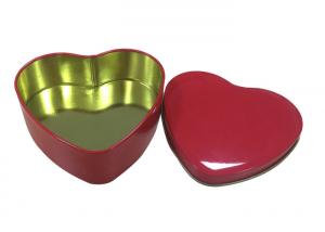 Wholesale Red Heart Shaped Tin Containers For Storing Valentine
