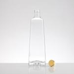 Extra Flint Glass Gin Vodka Whisky Whiskey Tequila Bottle with Cork 500ml 700ml