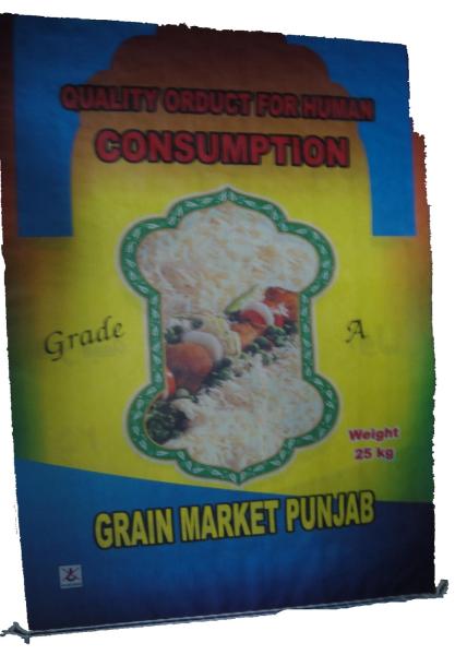 50 Kg Laminated PP Woven Rice Bag / Biodegradable Plastic Woven Polypropylene