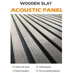 MDF Wooden Acoustic Slats Interior Wall Panel 2400*600*22mm