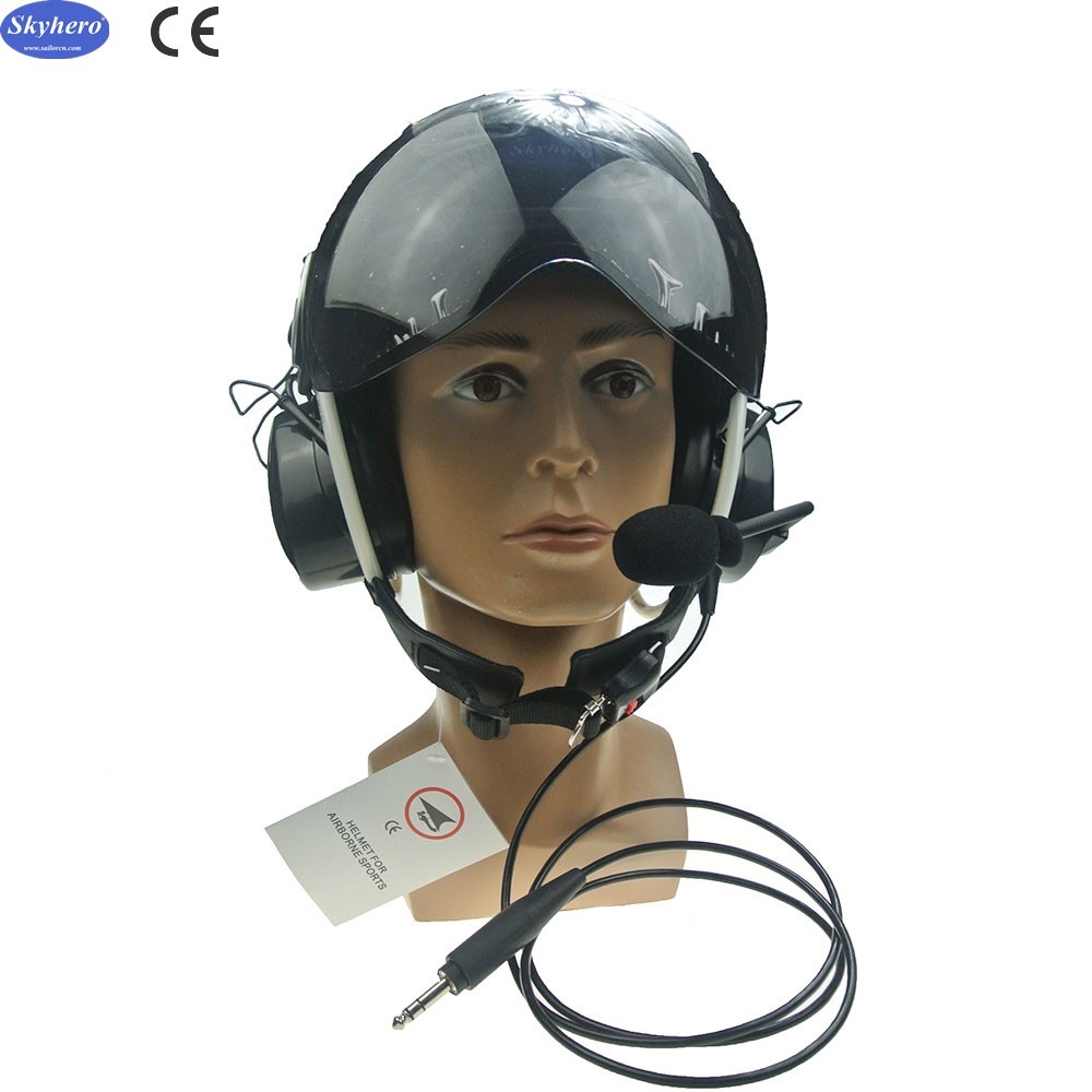 GD-K01-S6 and GD-G-S6 Paramotor helmet with intercom Paratrike intercom systercom autogyro helmet Open Cockpits helmet