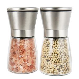 Wholesale Stainless Steel 132mm 235g 170ml Glass Salt Bottle from china suppliers