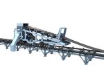 Unloading Trolley Walk On Rail Wheel 110V Grain Belt Conveyor