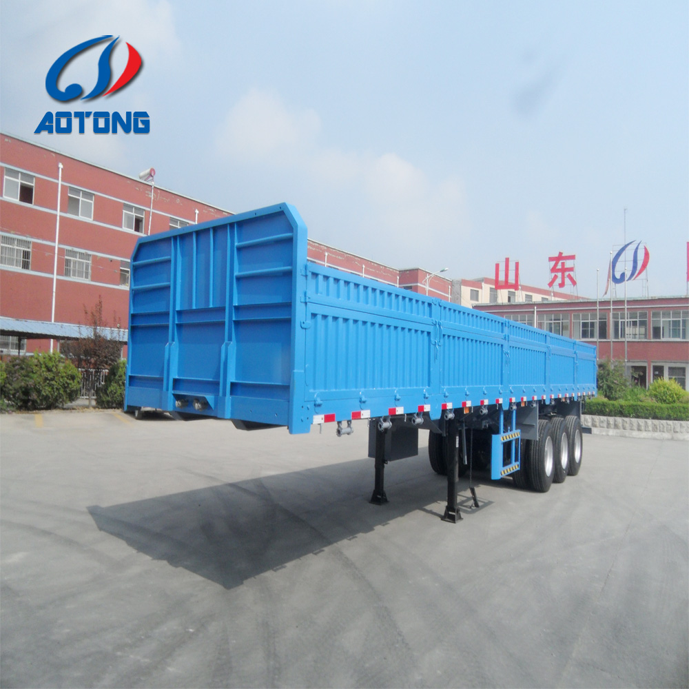 Leaf Spring Suspension 40ft/45ft Flatbed Semi Trailer for Easy Loading and Unloading