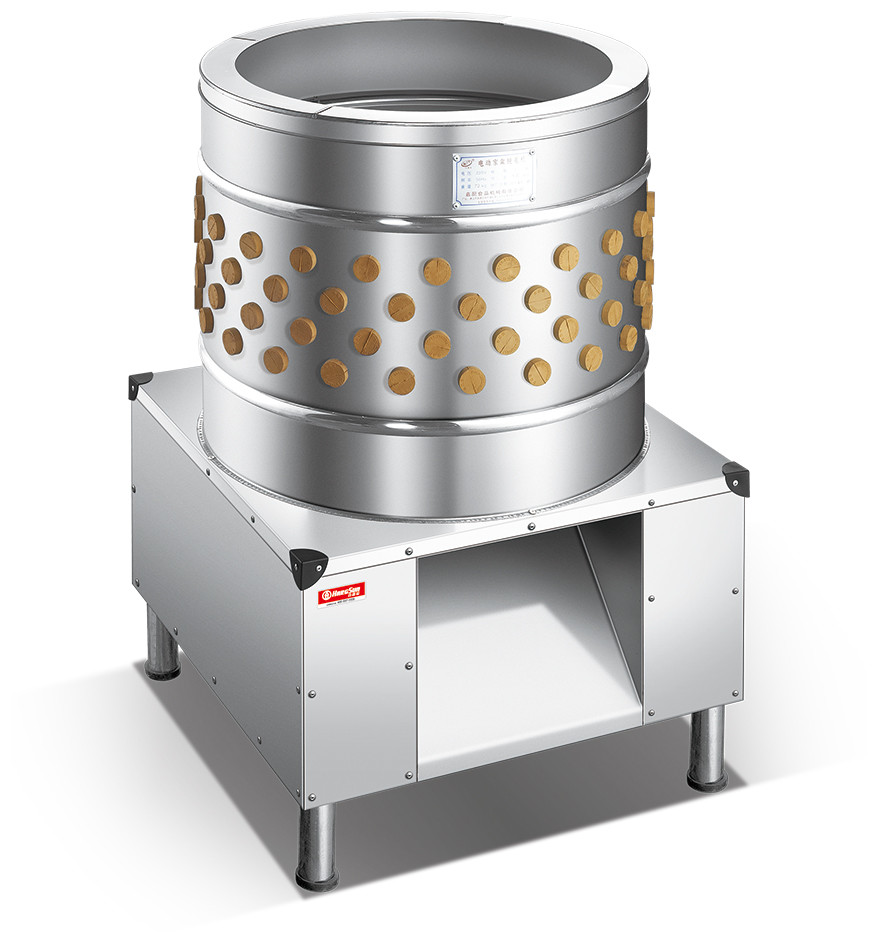 Fully Automatic Chicken Plucker Machine , 14kg/min Chicken Feather Removing Machine