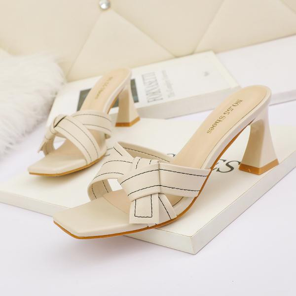 5569-1 Korean Fashion Open-Toe High Heels Are Thin Sexy All-Match Sandals Thick