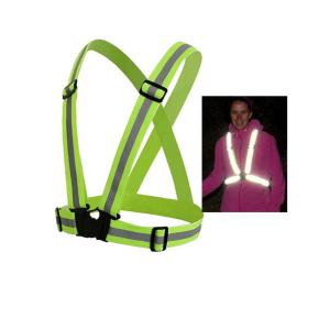 Wholesale Harness High Visibility Cycling Reflective Belt For Running Sleeveless Traffic Sports V Shape Reflector from china suppliers