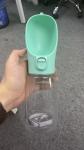 12 OZ Folding Dog Water Bottle With Dispenser For Pet Outdoor Walking Hiking