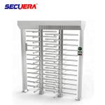 Automatic pedestrian waist high 304 stainless steel swing turnstile with RFID