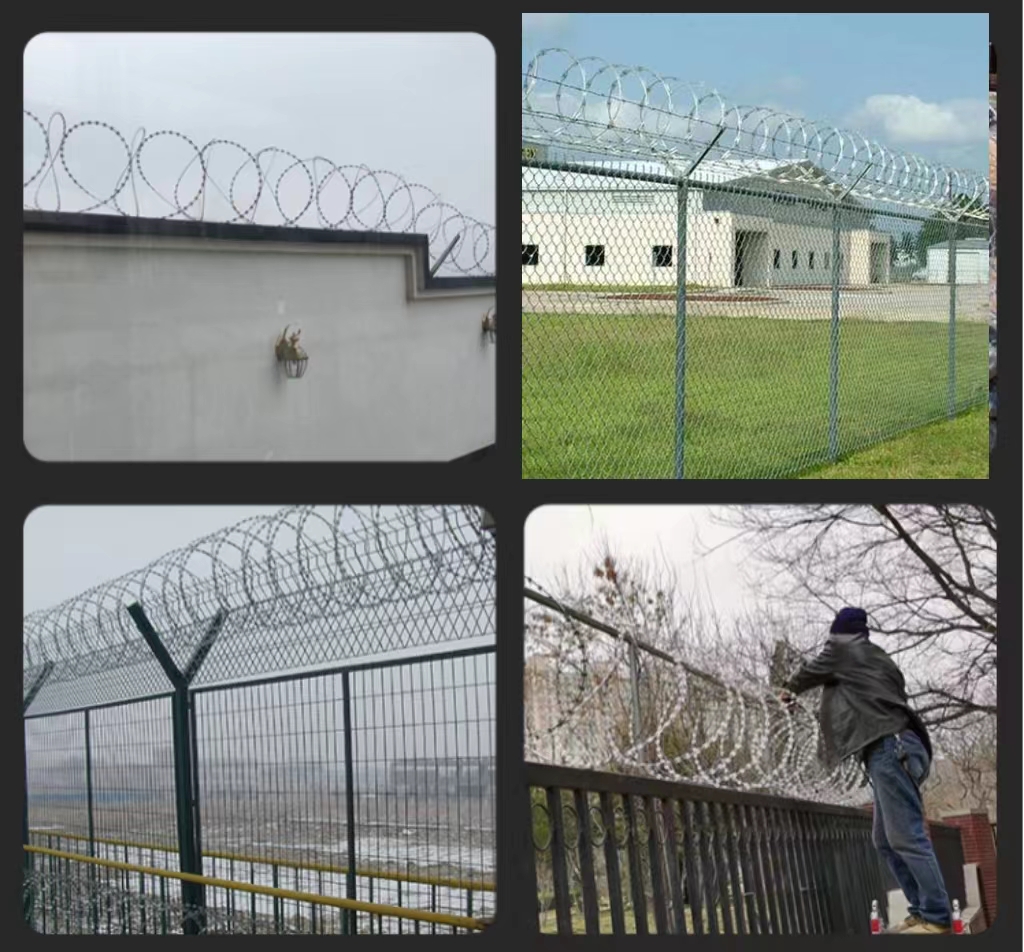 Single Razor Type Used Plastic Galvanized Iron Hot-Dipped Galvanized Barbed Wire