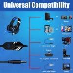 RGB Audifonos Gamers Oil Pastel Wired Over Ear Headphones For PC Xbox One PS5