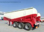 56-60cbm Tri Axle Bulker Cement Tank Trailer High Loading Capacity Customized