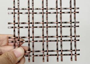 Wholesale Antique Copper Decorative Woven Lock Crimp Wire Mesh Grilles For Cabinet Doors from china suppliers