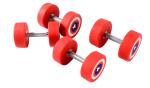 PU Covered Rubber Dumbbells America Captain Dumbbells for gym fitness