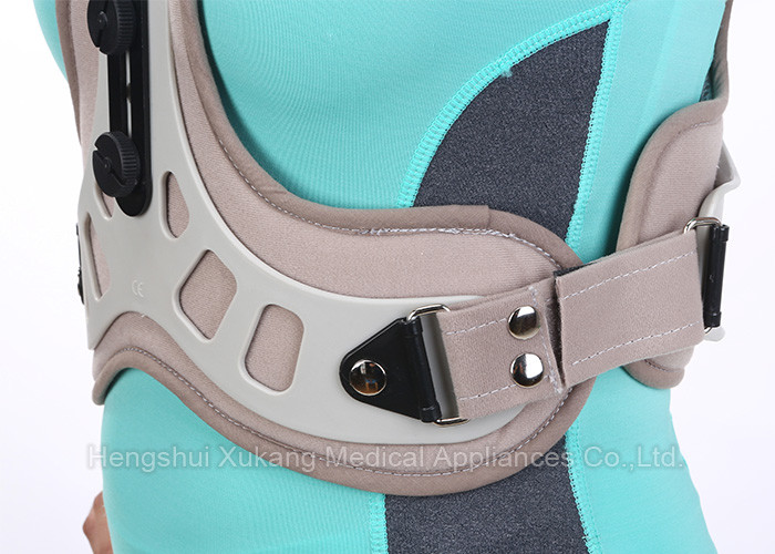 Adjustable Head Neck Chest Medical Orthosis With Aluminum Alloy And Plastic Plate