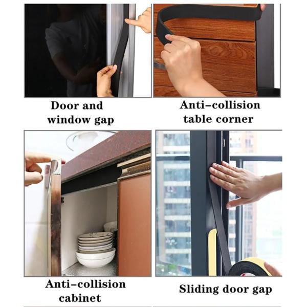 Hot Selling Silicone Adhesive Tape Sealing Strip Popular Design for Door Sealing Composed of Rubber PVC EPDM Rubber Seal