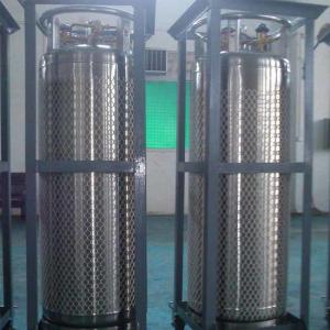 Wholesale 195 Liter High Pressure Liquid Nitrogen Tank Stainless Steel , Liquid O2 Dewar Cylinder from china suppliers