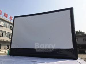 Wholesale Commercial Inflatable Movie Screen With Projector / Outdoor 20 Ft Inflatable Movie Screen For Event from china suppliers