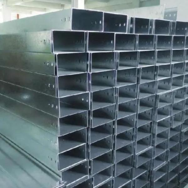 Lightweight Reliable Perforated Cable Tray Construction Color Customization