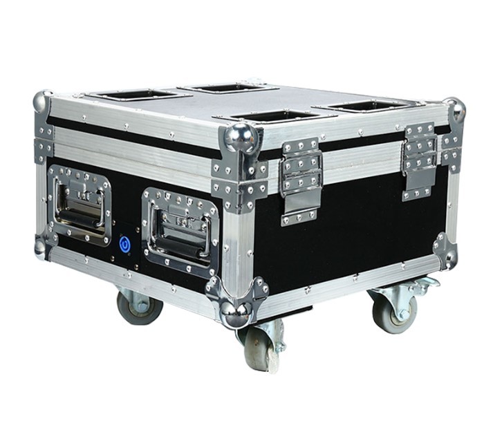 Flight /Road Case with Power Charge Sockets for Battery Powered LED Par with wheels