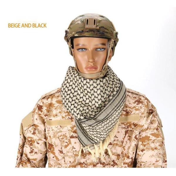 Outdoor Arabian Shemagh Tactical Accessories Multifunctional Arabian Scarf Windproof For Neck Wrapping