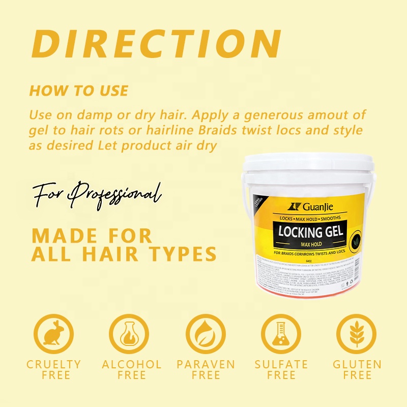 Edge Control Gel 64oz Flake Free Hold Smooths Tames Frizz Soft Finish For Curly Hair