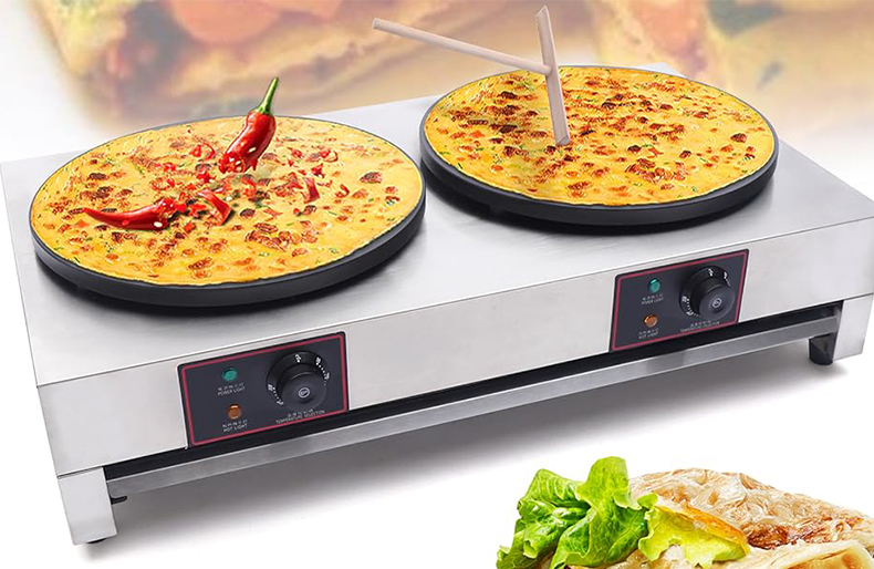 900*540*230mm Professional Stainless Steel Commercial Non-stick Electric Double Single Crepe Maker
