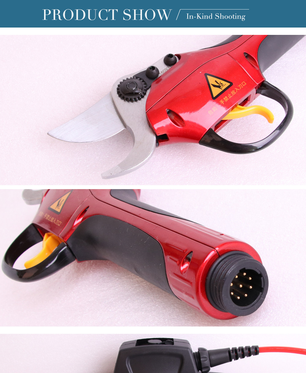 Swansoft 36V Rechargeable Electric Fruit Gardening Pruning Shears 3.0CM Electric Bypass Pruner