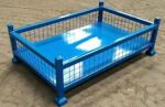 Powder Coated Steel Stillage Pallet Cage 800mm Depth Foldable