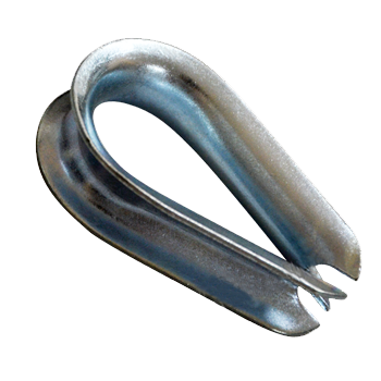 Heavy Duty Stainless Steel Wire Rope Thimbles DIN6899 For Customized Size Rigging