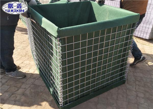 Welded Defensive Bastion Barriers Army Defensive Wall Simple Operation Weather