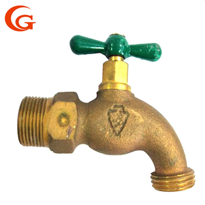 JIS Male Brass Water Tap , 3/4'' Faucet Valve Body Casting