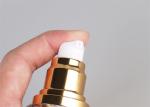 Clear And Bright Gold Airless Vacuum Pump Bottle High Transparent Durable