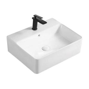 Wholesale Porcelain Only Hole Above Counter Sink Bowl White Easy Clean Glazed for Bathroom from china suppliers