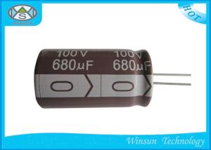 Wholesale 100V / 680uF radial Aluminum Electrolytic Capacitors Green CD268 small size from china suppliers