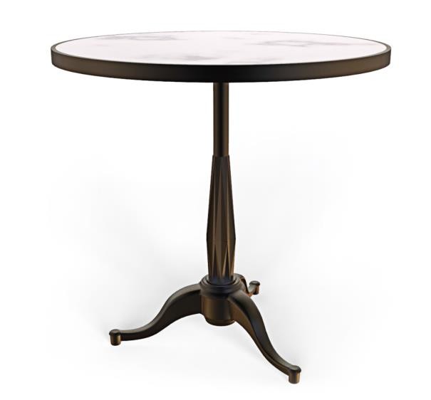 Diamond 032 Restaurant Table Bases Bar Stool Leg 3 Pronge Black / Metal Colour