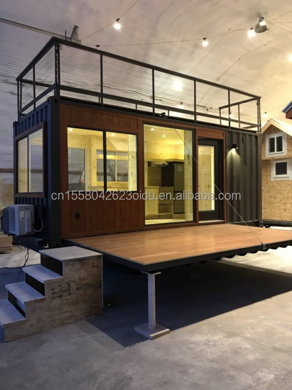 Modern Design Customized Color Steel Fabricated Fast Install Prefab Modular Homes on Wheels for Mobile Camping Trailer