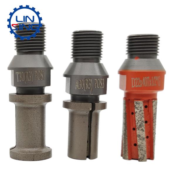 D60mm Vacuum Brazed Diamond Finger Milling Beveling Tile Drilling Bits for