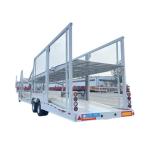 6/8 Bit Cars Hauler Semi Trailer for Euro Style Double Deck Hydraulic Lifting