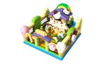 Inflatable Fun City PVC Candy Ice Cream Park Inflatable Bouncy Castle For Kids